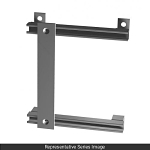 HAMMOND 18B224 TERMINAL  BRACKET - QTY 2 - FITS 24-IN W ENCL - STEEL/WHT
