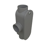 ALLIED 59230 T ACCESS FITTING 1/2 PVC