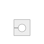 ICOTEK 41212 KT 12 GREY GROMMET SMALL SINGLE