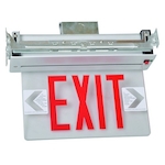 MORRIS 73330 RED PANEL AL RECESS EDGE LIT
