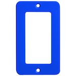 ERICSON 6035 COVERPLATE 1-GANG BLUE GFCI DUPLEX