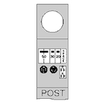 MIDWEST M075CP4010 100A POST 50/30/20GFCI