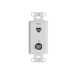 P&S WP3211-LA PRE-CON 2PORT STP PH RJ45 TV F (