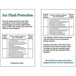 BRADY 102525 ARC FLASH HAZ CAT WALLET CARD 10/P