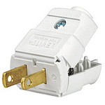 LEV 101-WP WH PLUG DEAD FRONT 2PO 2WI