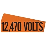 BRADY 152313 B498 STYLE A BLK/ORG 12470 VOLTS PK