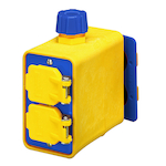 ERICSON 6102 PORTABLE YELLOW 1-GANG DOUBLE SID