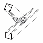 B-LINE B154SS4 TWO HOLE OPEN ANGLE STAINLESS STE