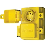 ERICSON 1620-PWDX DUAL FLIP LID FEMALE RECEPTAC