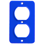 ERICSON 6031 COVERPLATE 1-GANG BLUE DUPLEX FOR P