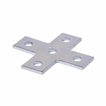 B-LINE B132HDG FIVE HOLE CROSS PLATE HOT DIP
