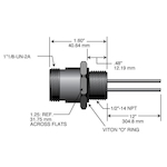 ERICSON 83FRC MINI-SYNC RECEPTACLE FEMALE STRAIG