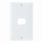 P&S K1-W PLATE PLST DES HORZ 1DEV 1G W/LINE W