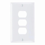 P&S K3-W PLATE PLST DES HORZ 3DEV 1G W/LINE W