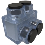 ILSCO ECTS-2-1/0 CLEAR INS MECH T 1/0-14 UL CSA