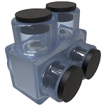 ILSCO ECTS-2-350 CLEAR INS MECH T 350-6 UL CSA