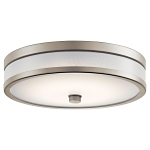 KICHLER 11302NILED FLUSH MOUNT LED BRSHD NC