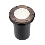 KICHLER 15481CBR 12V BRASS IN GROUND W/ FROST