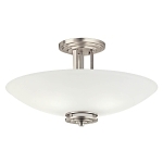 KICHLER 3677NI SEMI FLUSH 4LT BRUSHED NICKEL
