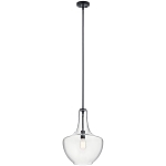 KICHLER 42046BK PENDANT 1LT BLK
