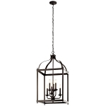 KICHLER 42568OZ FOYER CHANDELIER 6LT OLDE BRON