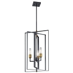 KICHLER 43983BK FOYER PENDANT 3LT BLACK