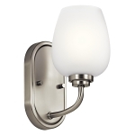 KICHLER 44381NI WALL SCONCE 1LT BRUSHED NICKE