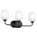 KICHLER 45129BK BATH 3LT BLACK