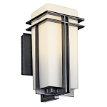 KICHLER 49200BK OUTDOOR WALL 1LT BLK