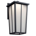 KICHLER 49624BKTLED OUTDOOR WALL 1LT LED TEX