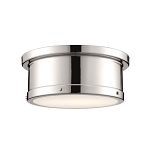 KICHLER 52540PN FLUSH MOUNT 2LT POLISHED NICKE