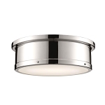 KICHLER 52541PN FLUSH MOUNT 3LT POLISHED NICKE