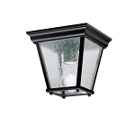 KICHLER 9859BK OUTDOOR CEILING 1LT BLACK