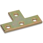 S/C B 962 CONN PLT W/ 3-HOLES LEN 4-IN STL
