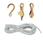 KLEIN 1802-30 BLOCK AND TACKLE WITH ANCHOR HOOK