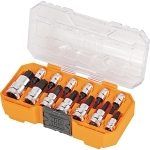 KLEIN 65213TX KNURLED TORX BIT SOCKET SET 13-P