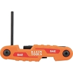 KLEIN 70542 COMPACT FOLDING HEX KEY KIT SAE