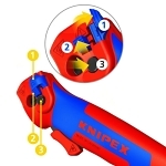 KNIPEX 16 50 145 SBA RATCHETING KNIFE