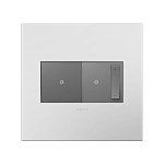P&S AWP2GPW4 MATTE WH 2G WALL PLATE