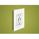 P&S AWP1G2PW4 MATTE WH 1G/2MOD WALL PLATE