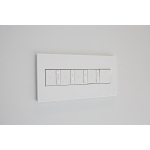 P&S AWP1G3PW4 MATTE WH 1G/3MOD WALL PLATE