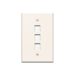 P&S WP3403-LA 1G WALL PLATE 3-PORT LA (M10)