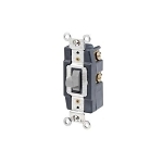 Leviton Steckdose Mit Schalter – Grau, 2-fach, Kippschalter & Duplex, Thermoplastisches Nylon