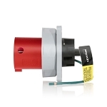 LEV 4100B7WLEV 100 AMP PIN & SLEEVE INLET-RED