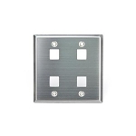 Leviton 43080-2S4 4PORT DG QP WP STAINLESS STEEL