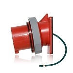 LEV 430B7WLEV 30 AMP PIN & SLEEVE INLET-RED