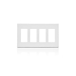 LEV 80314-W WH 1G BLANK /3 1G DEC SUBPLATES