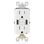 LEV GUSB1-W GFCI COMBO USB CHARGER