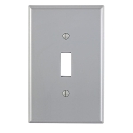 Leviton Steckdose Mit Schalter – Grau, 2-fach, Kippschalter & Duplex, Thermoplastisches Nylon