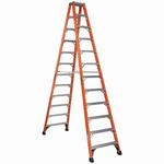 LOUISVILLE FM1412HD 12-FT . FG TWIN STEPLADD